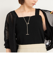 《手洗い可能》総針ニットキャミソール