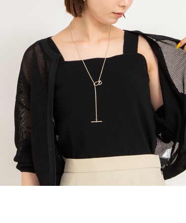 《手洗い可能》総針ニットキャミソール