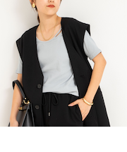 ランダムテレコ2WAYプルオーバー