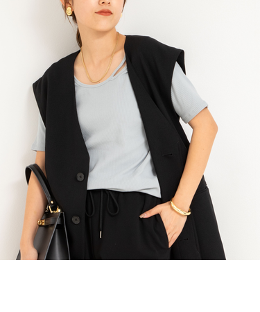 ランダムテレコ2WAYプルオーバー