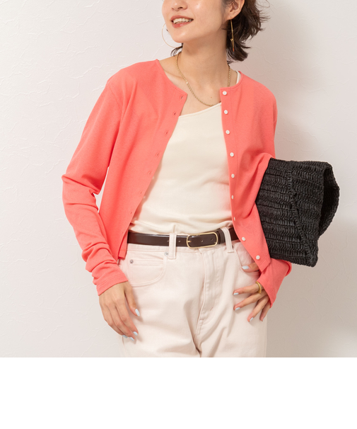 《アンサンブル対応》シアーワッフル2WAYカーディガン