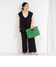 【BAGMATI/ バグマティ】ラフィアかごバッグ【PR林☆別注アイテム】