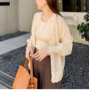 《アンサンブル対応》《手洗い可能》イタリー糸ホルターネックタンクトップ