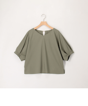 カルゼストレッチソデタックブラウス