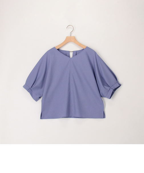 カルゼストレッチソデタックブラウス