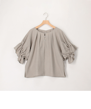 サップタンブラー2WAY袖ギャザーブラウス