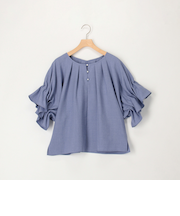 サップタンブラー2WAY袖ギャザーブラウス