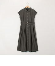 ベルテッドタックワンピース