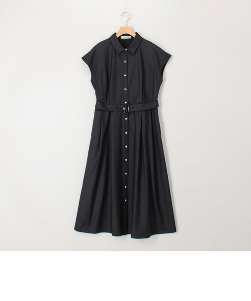 ベルテッドタックワンピース