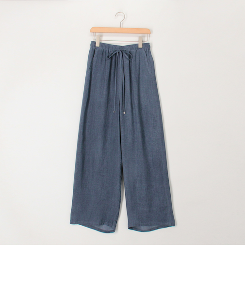 シアーデニムイージーワイドパンツ