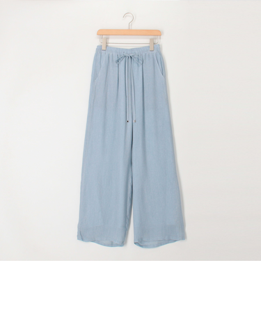 シアーデニムイージーワイドパンツ
