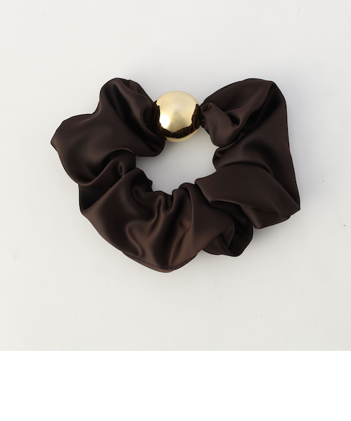 ボールパーツ付きサテンシュシュ