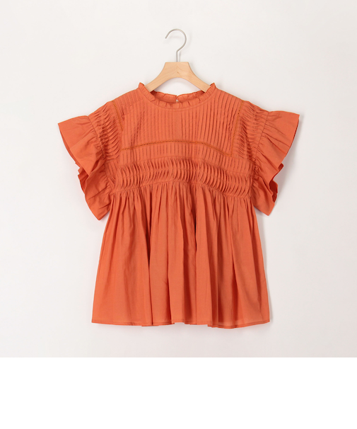 コットンシアーボイルブラウス