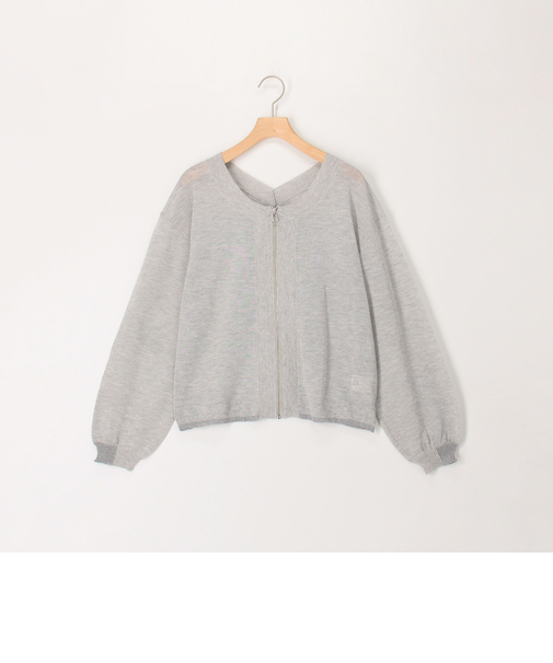 《UV加工》2WAYジップカーディガン