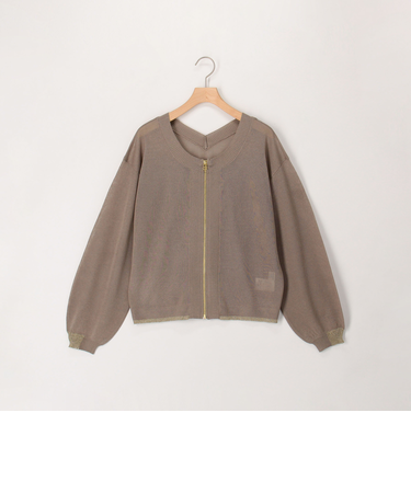 《UV加工》2WAYジップカーディガン