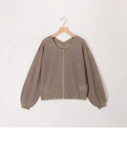 《UV加工》2WAYジップカーディガン