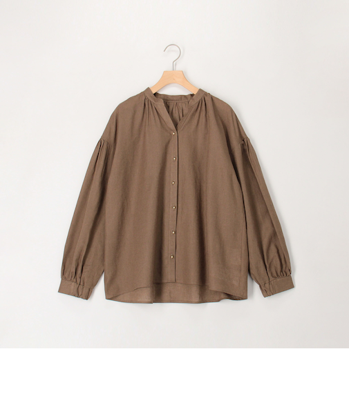 綿麻スキッパーシャツ