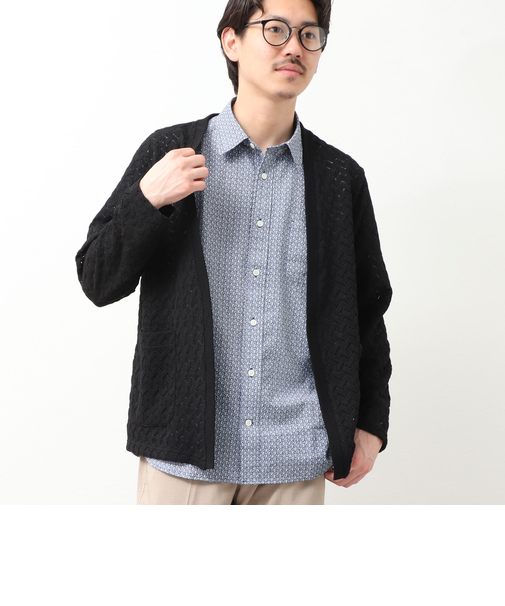 シアージャガード　ボタンレスカーディガン