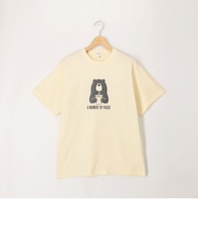 6.5ozコンパクトコーマ シボ革調プリントT