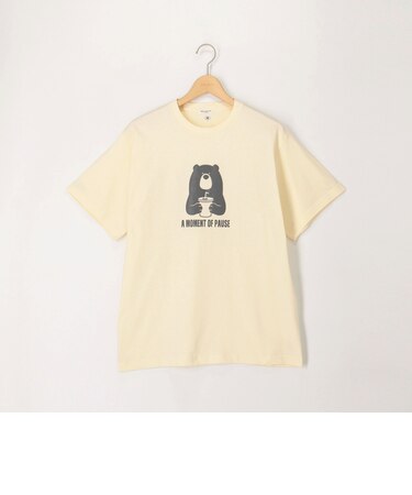 6.5ozコンパクトコーマ シボ革調プリントT