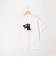 6.5ozコンパクトコーマ シボ革調プリントT