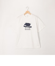 6.5ozコンパクトコーマ シボ革調プリントT