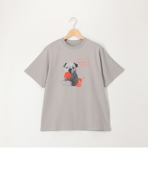 ガス焼きコットンペイントプリントT