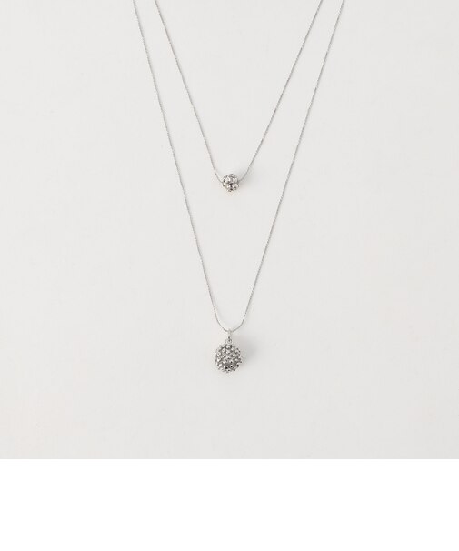 粒チャームネックレス