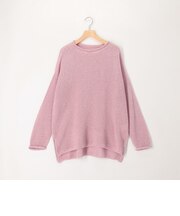 ホールガーメント和紙ガーター プルオーバーニット