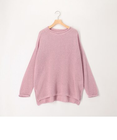 ホールガーメント和紙ガーター プルオーバーニット