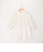 パールスタッズ襟付きブラウス