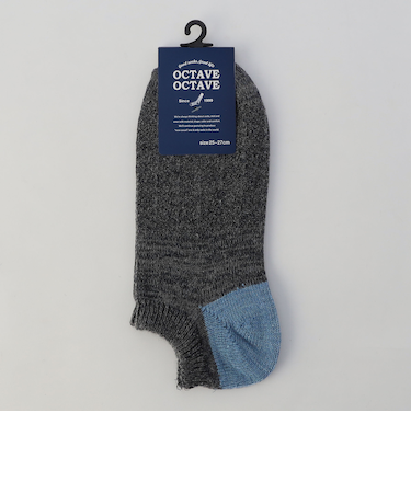 【OCTAVE OCTAVE】ウォームヘリンボーン ソックス