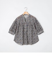 小花プリントブラウス