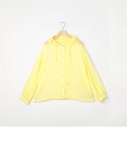 ボイルシャンブレーフード付きブラウス