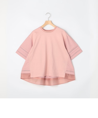 はしごレース異素材切替プルオーバー