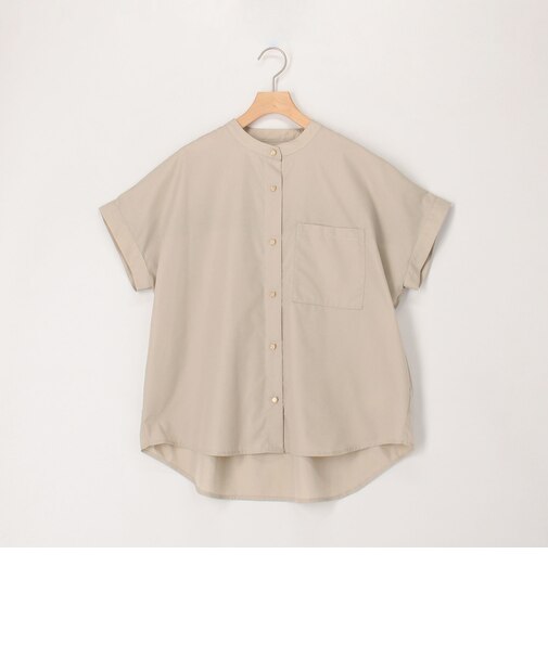 バックヨークテープ半袖ブラウス