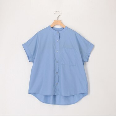 バックヨークテープ半袖ブラウス