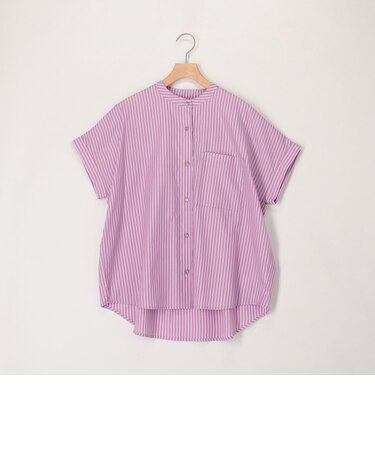 バックヨークテープ半袖ブラウス