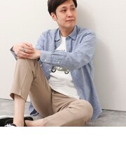 オリジナルリネンコットン　レギュラーカラーシャツ