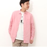 オリジナルリネンコットン　レギュラーカラーシャツ