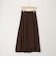 麻調シアーラップ風フレアスカート