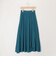 麻調シアーラップ風フレアスカート