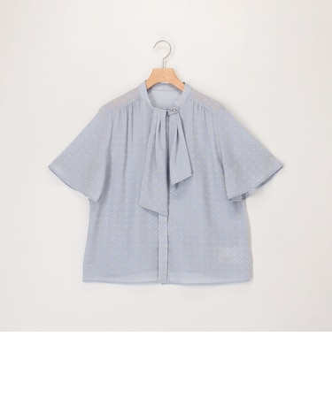 フラワープロバンスプリントブラウス