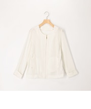 撥水クールタッチノーカラーブルゾン