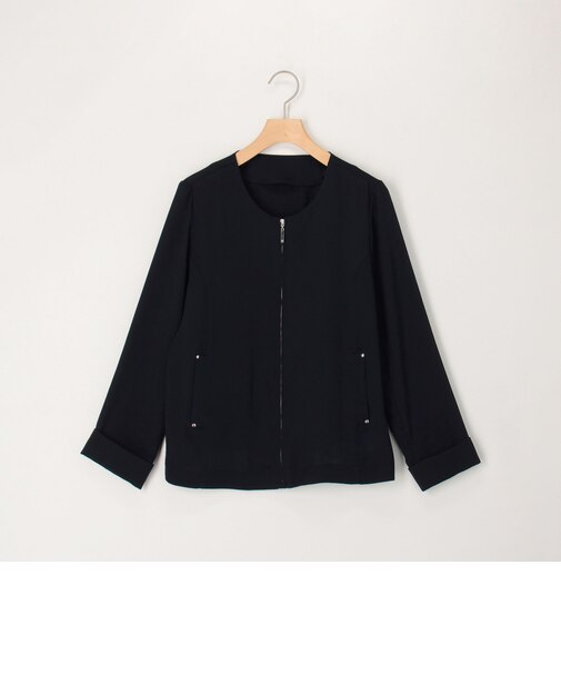 撥水クールタッチノーカラーブルゾン