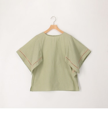 カラーストライプブラウス