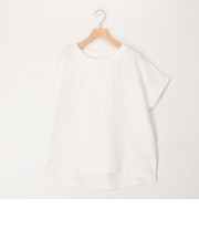 麻調ジャージー袖口ダブルTシャツ