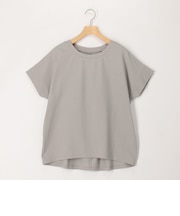 麻調ジャージー袖口ダブルTシャツ