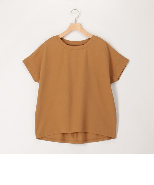 麻調ジャージー袖口ダブルTシャツ