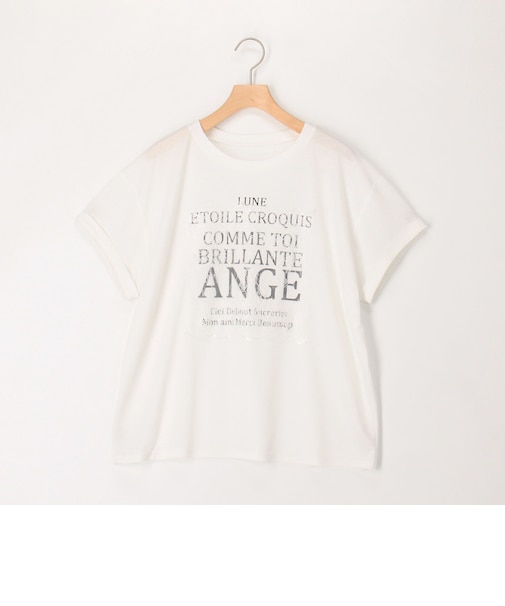 ロゴ＋レースTシャツ